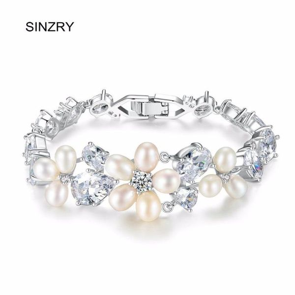 charm bracelets sinzry bridal elegant jewelry cubic zironia brilliant bracelet natural pearl flower lady wedding, Golden;silver
charm bracelets sinzry bridal elegant jewelry cubic zironia brilliant bracelet natural pearl flower lady wedding, Golden;silver