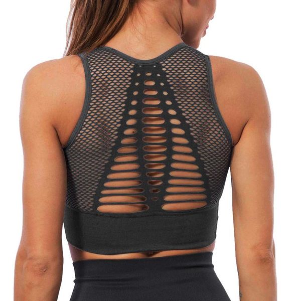 women's medium mesh support cross back wireremovable cups sport bra om seamless yoga running sports bras, White;black
women's medium mesh support cross back wireremovable cups sport bra om seamless yoga running sports bras, White;black