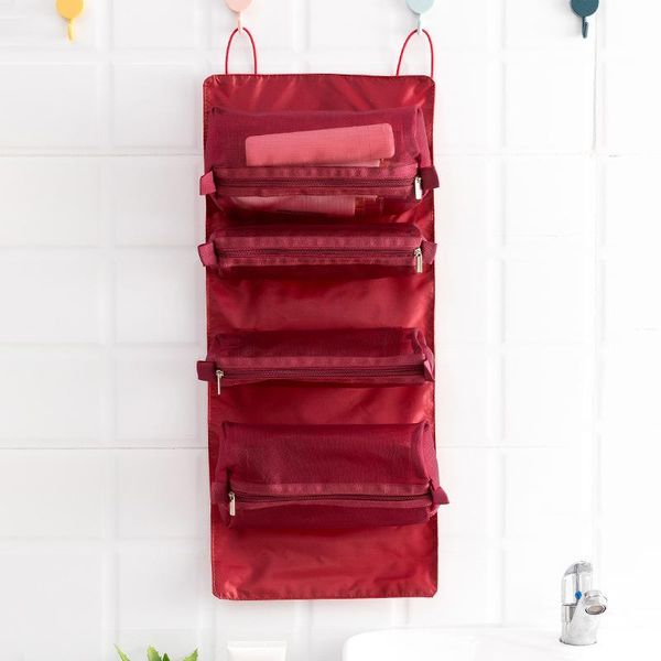 cosmetic bags & cases traveling makeup bag organizer quick roll-up with removable dividers hanging toiletry storage pouch trip
cosmetic bags & cases traveling makeup bag organizer quick roll-up with removable dividers hanging toiletry storage pouch trip