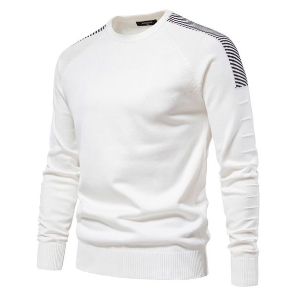 aiopon stitched drop sve casual o-neck slim fit new winter warm knitted men's sweater, White;black
aiopon stitched drop sve casual o-neck slim fit new winter warm knitted men's sweater, White;black