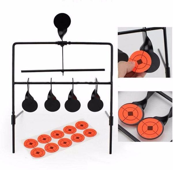 outdoor tactical 5-plate spinner hunting shooting target metal steel auto reset targets paintball archery
outdoor tactical 5-plate spinner hunting shooting target metal steel auto reset targets paintball archery