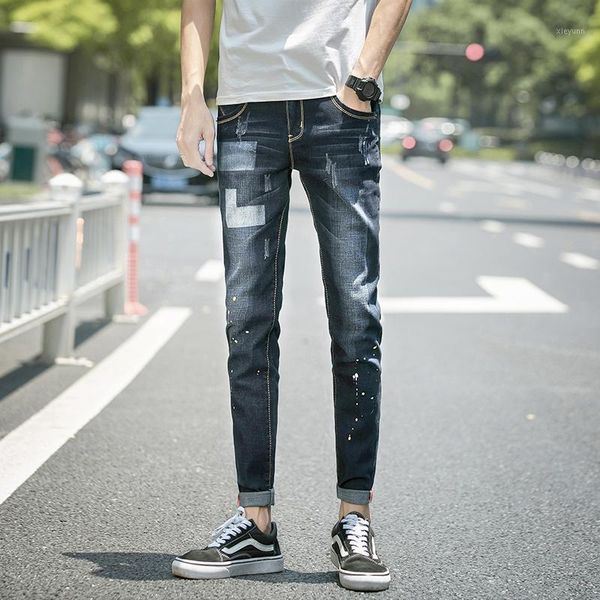 fashion men's classic elastic jeans brand straight pantalon homme jean slim distressed design biker pants fit size 28-361, Blue
fashion men's classic elastic jeans brand straight pantalon homme jean slim distressed design biker pants fit size 28-361, Blue