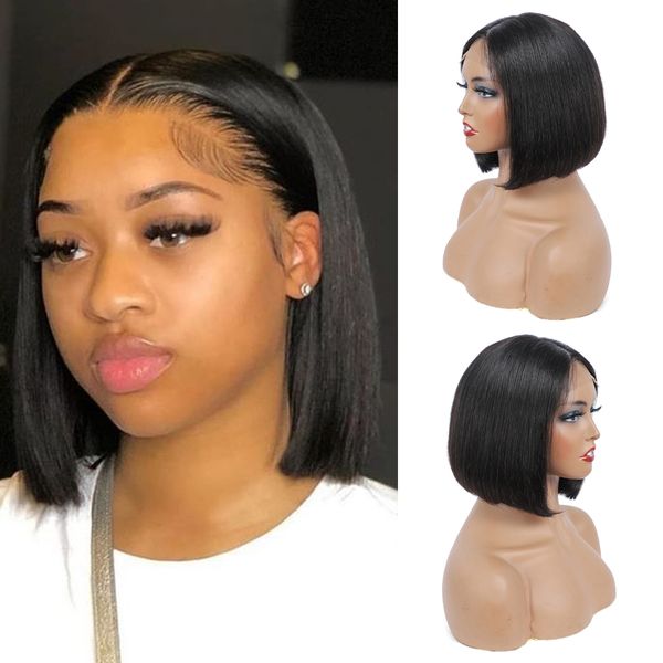 4x4 lace bob wig straight wave human hair closure wig 180% density brazilian virgin human hair wigs 12 inches natural color wig, Black;brown
4x4 lace bob wig straight wave human hair closure wig 180% density brazilian virgin human hair wigs 12 inches natural color wig, Black;brown