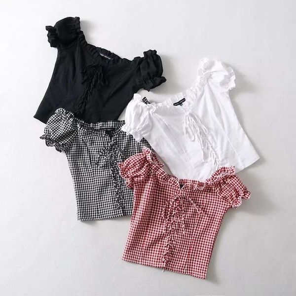 w-style street versatile short sleeve top, Black;gray 
w-style street versatile short sleeve top, Black;gray