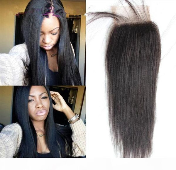 yaki striaght lace closure 3.5x4 in stock parting 3 part brazilian hair lace closure, Black;brown
yaki striaght lace closure 3.5x4 in stock parting 3 part brazilian hair lace closure, Black;brown