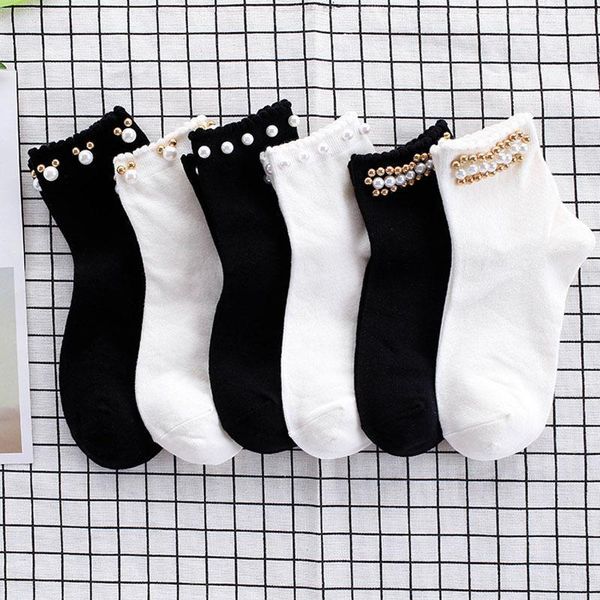 black/white korean reto pearl socks women elastic cotton handmade meias creative socks harajuku calcetines mujer1
black/white korean reto pearl socks women elastic cotton handmade meias creative socks harajuku calcetines mujer1
