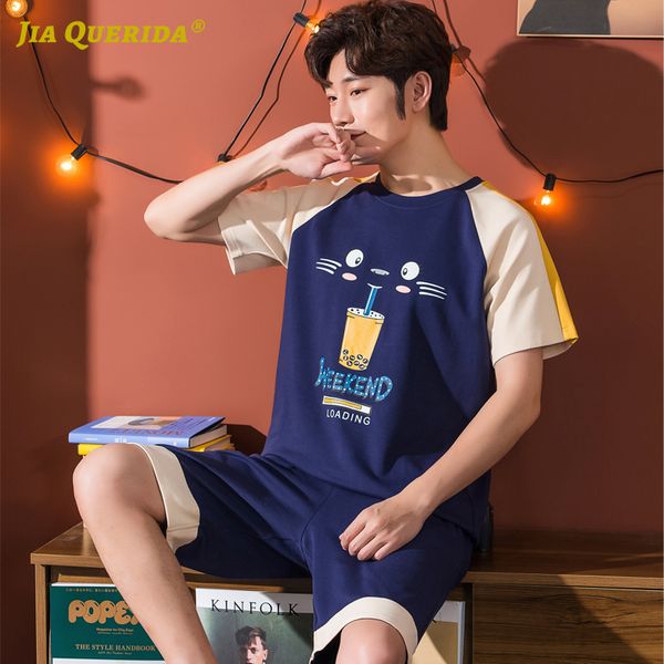 pj set new men cartoon printing crew neck pajamas set homesuit homeclothes fashion style short sleeve short pants sleepwear lj201112, Black;brown
pj set new men cartoon printing crew neck pajamas set homesuit homeclothes fashion style short sleeve short pants sleepwear lj201112, Black;brown