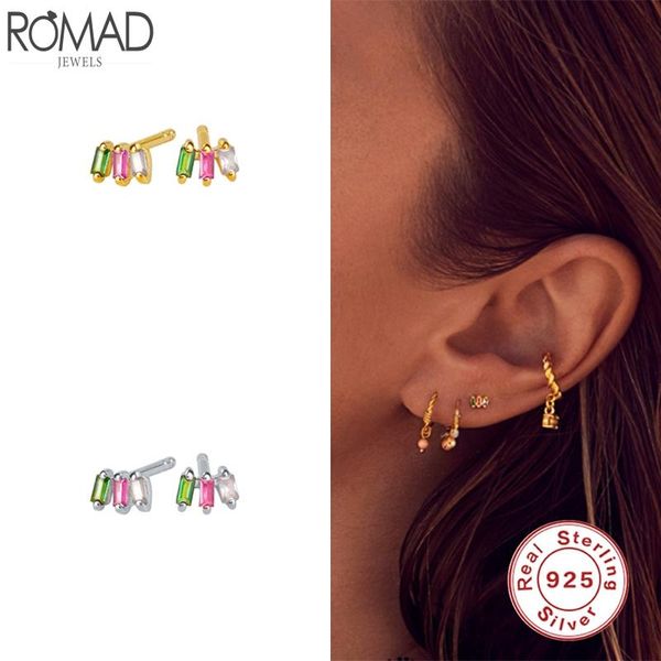 stud romad boho real 925 sterling silver earrings for women colored geometric zircon earring fine jewelry piercing pendientes w5, Golden;silver
stud romad boho real 925 sterling silver earrings for women colored geometric zircon earring fine jewelry piercing pendientes w5, Golden;silver
