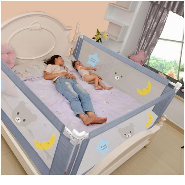 

number.a bed guardrail fence rail barrier for baby foldable playpen on protection home kids safty bed fence lifting barr wmtrqv