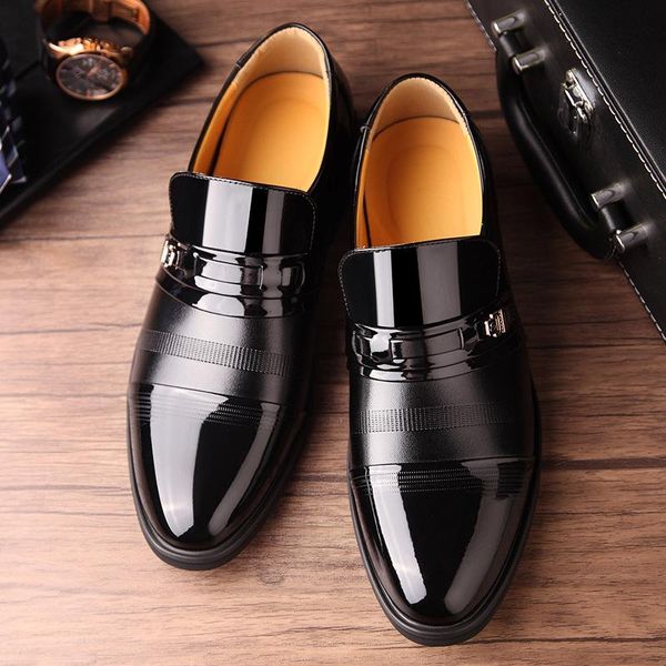 dress shoes 2021 summer men slip on formal microfiber leather quality breathable for business, Black
dress shoes 2021 summer men slip on formal microfiber leather quality breathable for business, Black