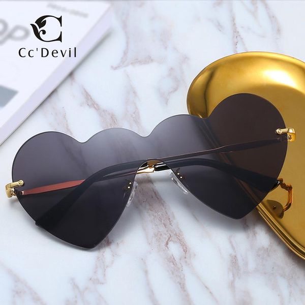 sunglasses attractive heart shape women fashion accessories lovely colorful clear eyeglasses cat eye rimless frame, White;black
sunglasses attractive heart shape women fashion accessories lovely colorful clear eyeglasses cat eye rimless frame, White;black