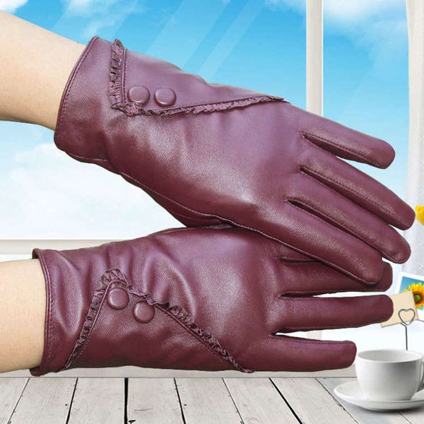 women winter korean fashion lace leather gloves korean lace touch screen warm and thick leather gloves lady, Blue;gray
women winter korean fashion lace leather gloves korean lace touch screen warm and thick leather gloves lady, Blue;gray