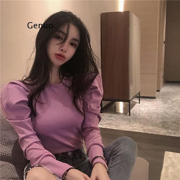 autumn spring new retro slim fit bottom t shirt o neck solid puff long sleeve pleat tees autumn spring 2021 new top, White
autumn spring new retro slim fit bottom t shirt o neck solid puff long sleeve pleat tees autumn spring 2021 new top, White