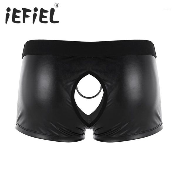 gay men male lingerie soft faux leather cut out low rise boxer jockstrap underwear underpants with ball metal o-ring1, Black;white
gay men male lingerie soft faux leather cut out low rise boxer jockstrap underwear underpants with ball metal o-ring1, Black;white