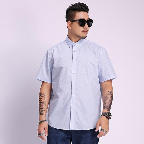 men's casual shirts 2021 summer large size big dress wedding men office shirt short sleeve formal business plus 8xl 7xl 6xl youth, White;black