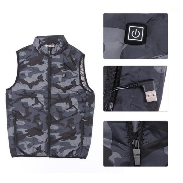 heated vest smart heating cotton vest usb infrared electric heating women outdoor thermal winter warm jacke1, Gray;blue
heated vest smart heating cotton vest usb infrared electric heating women outdoor thermal winter warm jacke1, Gray;blue