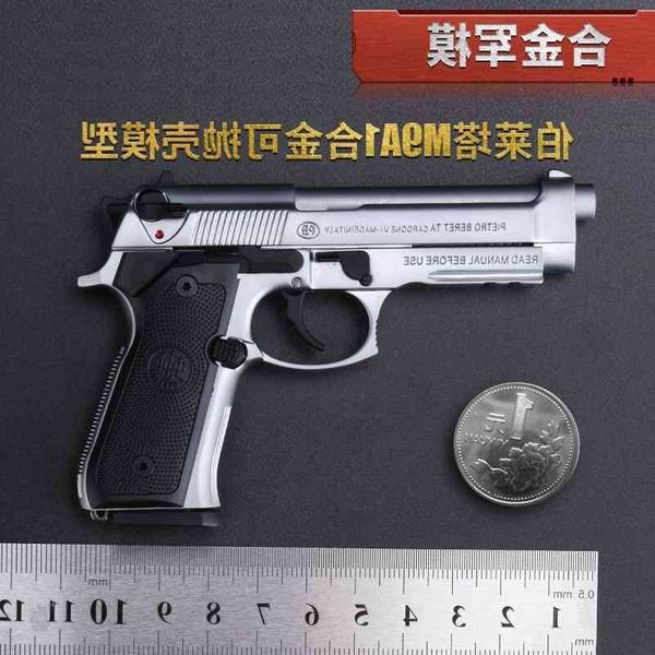 691: 2.05 alloy military m92a1 metal model gun toy simulation shell throwing boy hand grab disassembly without firing
691: 2.05 alloy military m92a1 metal model gun toy simulation shell throwing boy hand grab disassembly without firing