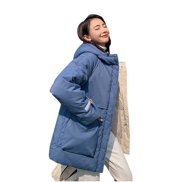 parkas 2019 new women's fashion wild hooded big pocket thick warm splice long cotton down jacket winter coat, Black
parkas 2019 new women's fashion wild hooded big pocket thick warm splice long cotton down jacket winter coat, Black