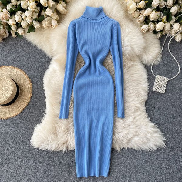 singrain women turtleneck knitted dress autumn slim solid elastic bodycon pencil dress winter thick warm korean sweater dresses 201125, Black;gray
singrain women turtleneck knitted dress autumn slim solid elastic bodycon pencil dress winter thick warm korean sweater dresses 201125, Black;gray