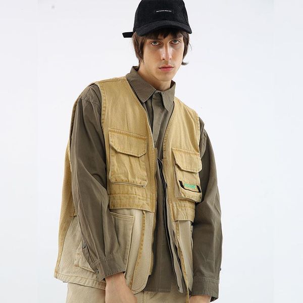 men's trench coats chaleco de algodón moda para hombre color caqui corea retro casual con cuello en v chaqueta calle hombres cha, Tan;black
men's trench coats chaleco de algodón moda para hombre color caqui corea retro casual con cuello en v chaqueta calle hombres cha, Tan;black