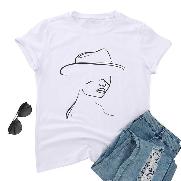 summer women's short sleeve print round neck t-shirt character portrait casual fashion street shooting 2020, White
summer women's short sleeve print round neck t-shirt character portrait casual fashion street shooting 2020, White