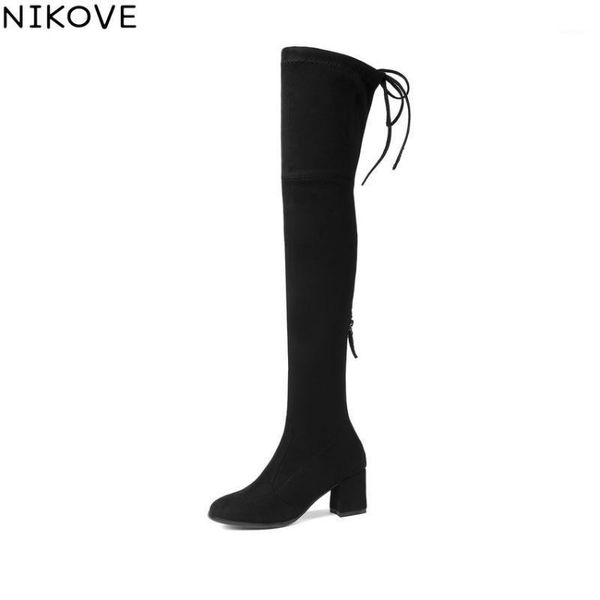 boots nikove 2021 women shoes zipper winter high heelsover the knee square toe ladies size 34-431, Black 
boots nikove 2021 women shoes zipper winter high heelsover the knee square toe ladies size 34-431, Black