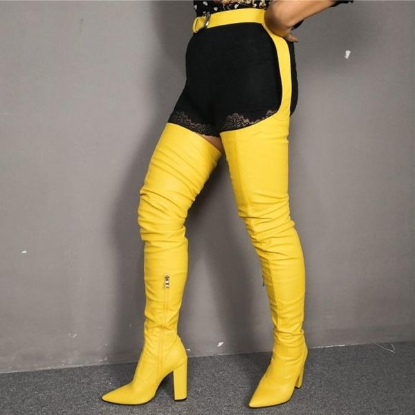 boots siamese waist long women thigh high chunky heel customized big size 47 cute yellow winter over knee, Black
boots siamese waist long women thigh high chunky heel customized big size 47 cute yellow winter over knee, Black