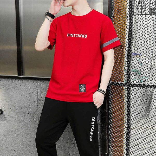 summer sports suit casual wear 2020 new ice silk short sleeve men's ruffian handsome trend two piece set, Gray
summer sports suit casual wear 2020 new ice silk short sleeve men's ruffian handsome trend two piece set, Gray