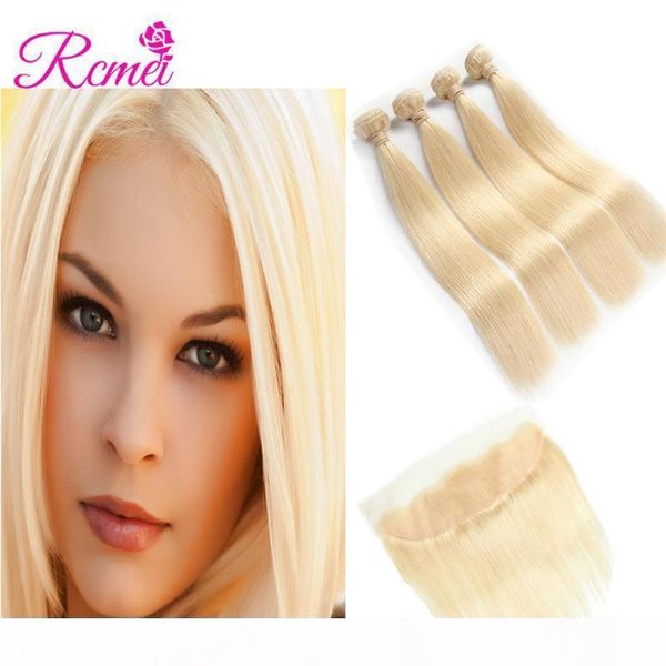 rcmei mongolian straight 613 blonde hair extensions 4 bundles with lace frontal 10-30inch hair weaving with 13*4 lace frontal pre-plucke, Black;brown
rcmei mongolian straight 613 blonde hair extensions 4 bundles with lace frontal 10-30inch hair weaving with 13*4 lace frontal pre-plucke, Black;brown
