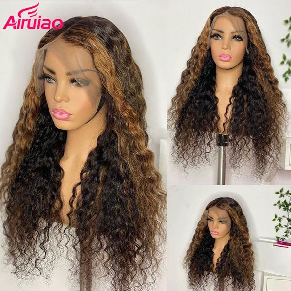 lace wigs colored highlight wig hd transparent brazilian water wave human hair 26inches pre-plucked ombre frontal for women, Black;brown
lace wigs colored highlight wig hd transparent brazilian water wave human hair 26inches pre-plucked ombre frontal for women, Black;brown