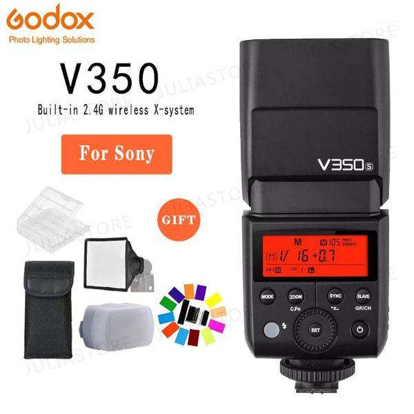 

godox v350sl 2.4g li-ion camera speedlite flash with built-in rechargeable battery for a7riii a7rii a7r a58 a991