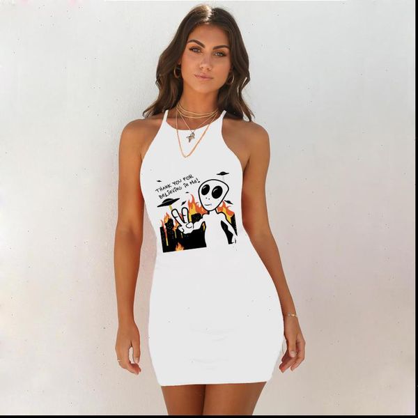 2021 summer dress clothes white women color backless print bodycon dress evening party low neck mini dresses, Black;gray
2021 summer dress clothes white women color backless print bodycon dress evening party low neck mini dresses, Black;gray