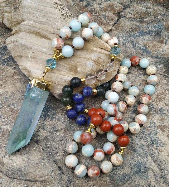 аура синий кварц подвеска ясперс агаты лазурит камень бисер узел handcraft ожерелье m0013, Silver
аура синий кварц подвеска ясперс агаты лазурит камень бисер узел handcraft ожерелье m0013, Silver