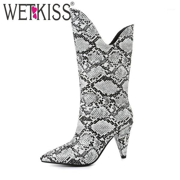 boots wetkiss snake skin pu women high heels spike cowboy boot female pointed toe shoes ladies mid-calf winter 20211, Black
boots wetkiss snake skin pu women high heels spike cowboy boot female pointed toe shoes ladies mid-calf winter 20211, Black