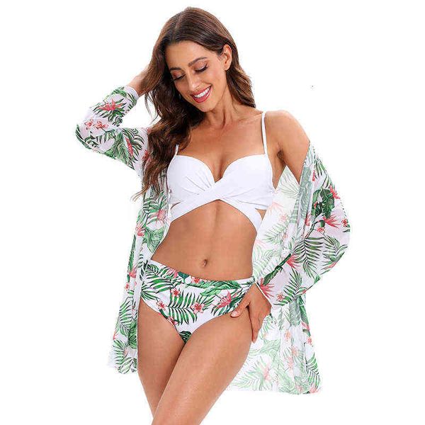 designer women's swimwear bikini 2022 three piece bikini swimsuit mh shawl split swimsuit high waist bikini, White;black
designer women's swimwear bikini 2022 three piece bikini swimsuit mh shawl split swimsuit high waist bikini, White;black