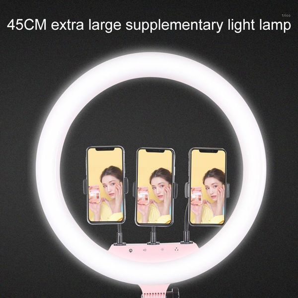 flash heads 45cm big selfie ring light with 3 phone holder only without bag tirpod1
flash heads 45cm big selfie ring light with 3 phone holder only without bag tirpod1