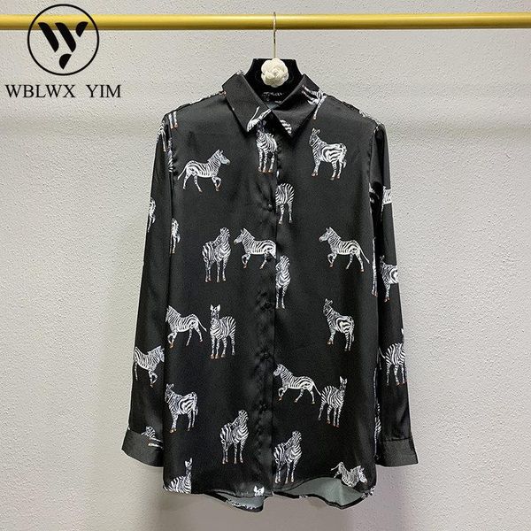 women fashion lapel long sleeve shirt animal print shirts streetwear womens and blouses spring loose vintage shirts, White
women fashion lapel long sleeve shirt animal print shirts streetwear womens and blouses spring loose vintage shirts, White