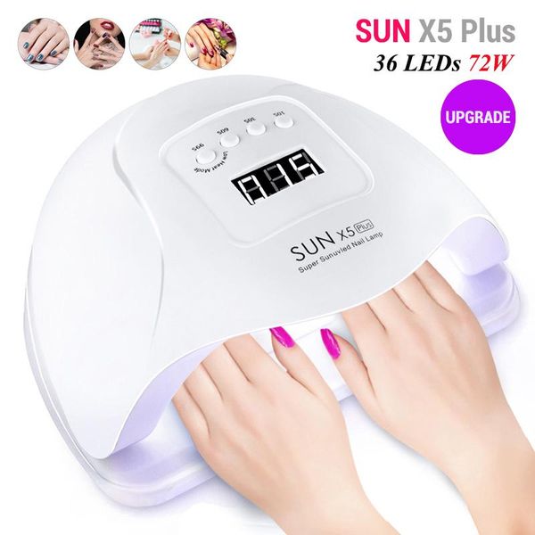 nail dryers sun x5 plus uv led lamp 72w dryer for curing gel polish lcd display 36 leds manicure professional art tool
nail dryers sun x5 plus uv led lamp 72w dryer for curing gel polish lcd display 36 leds manicure professional art tool