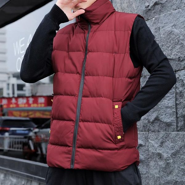 2020 simple autumn and winter men's casual vest stand collar jacket cotton warm thick waistcoat vest, Black;white
2020 simple autumn and winter men's casual vest stand collar jacket cotton warm thick waistcoat vest, Black;white