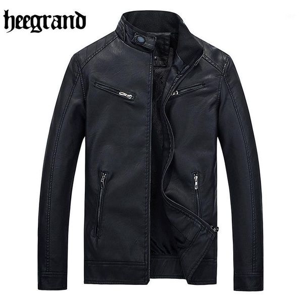 hee grand 2021 casual leather jacket male solid fashion leather coats jackets mwp4111, Black
hee grand 2021 casual leather jacket male solid fashion leather coats jackets mwp4111, Black