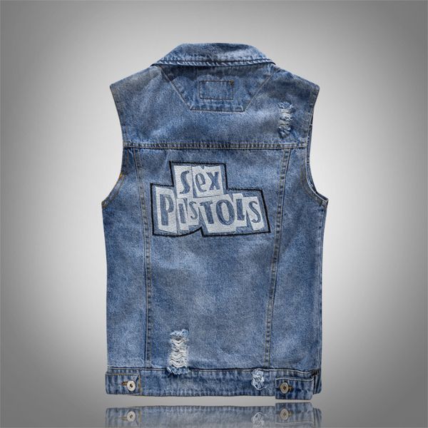 2021 new casual fashion pleated design man hole washed jeans waistcoat men plus size 5xl denim vest male sleeveless jackets 5vqm, Black;white 
2021 new casual fashion pleated design man hole washed jeans waistcoat men plus size 5xl denim vest male sleeveless jackets 5vqm, Black;white