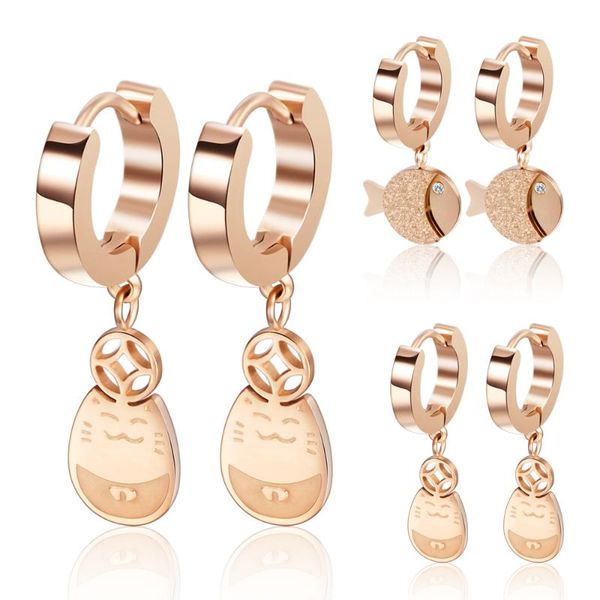 dangle & chandelier cute fish earrings women 316l stainless steel rose gold color animal design earring wedding gift female statement jewelr, Silver
dangle & chandelier cute fish earrings women 316l stainless steel rose gold color animal design earring wedding gift female statement jewelr, Silver