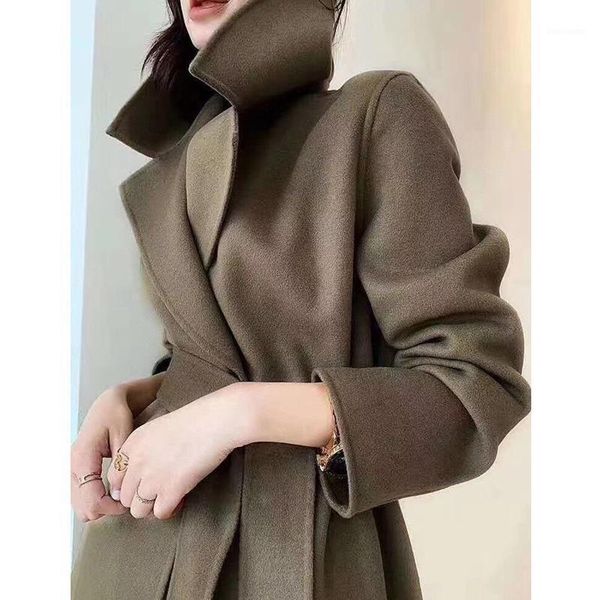 selling women wool 2020 autumn / winter new double-sided wool coat woolen long coat women's clothing1, Black
selling women wool 2020 autumn / winter new double-sided wool coat woolen long coat women's clothing1, Black
