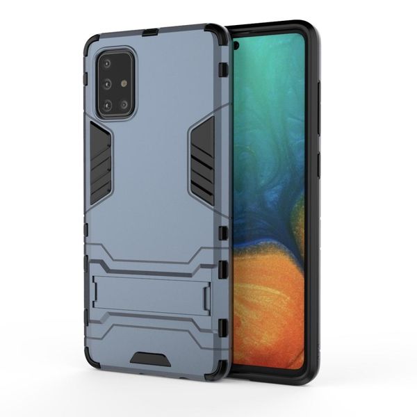 for galaxy a71 shockproof pc tpu protective case with invisible holder