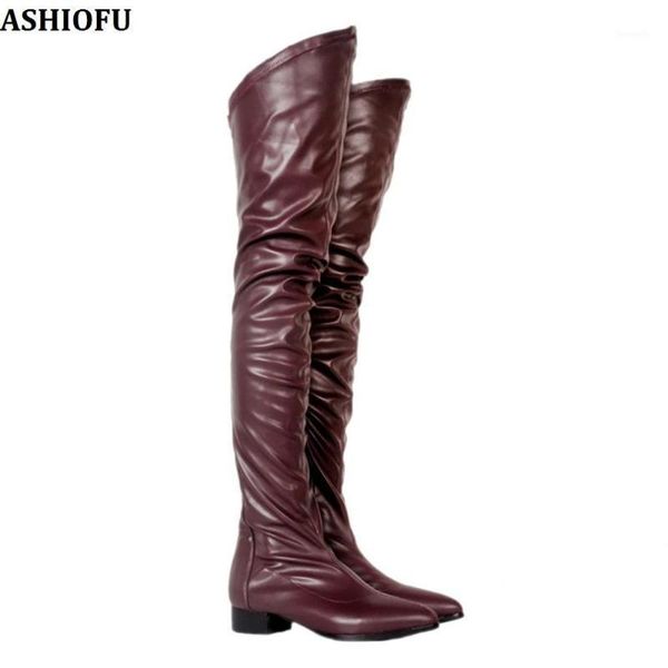 boots ashiofu handmade ladies flat heel thigh high night-club slim party prom over knee evening fashion1, Black
boots ashiofu handmade ladies flat heel thigh high night-club slim party prom over knee evening fashion1, Black