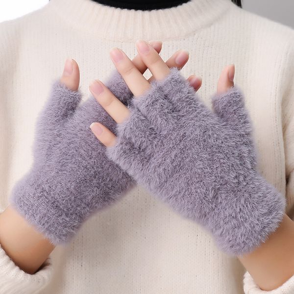 plush mitten fur knitted gloves fingerless imitation mink autumn winter man woman warm half finger writing touch screen gloves, Blue;gray
plush mitten fur knitted gloves fingerless imitation mink autumn winter man woman warm half finger writing touch screen gloves, Blue;gray