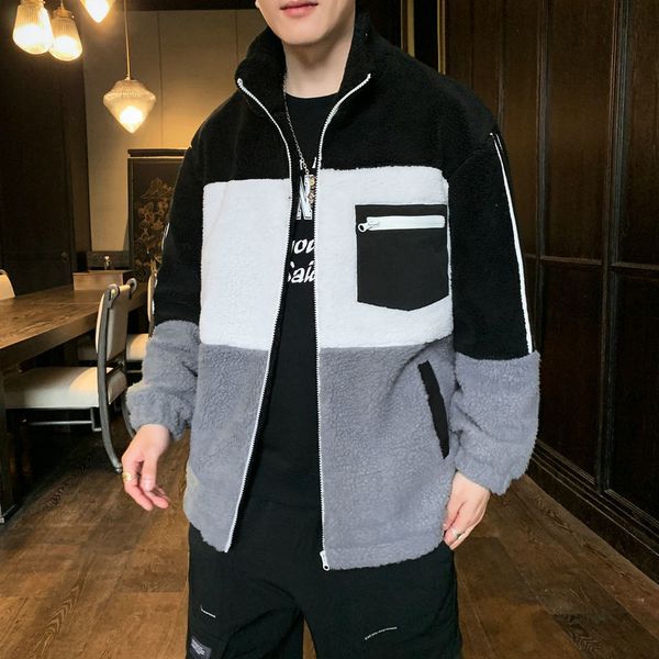 2021 new autumn and winter male lamb wool jacket style more velvet thick cotton tides beautiful black parka 3fdk
2021 new autumn and winter male lamb wool jacket style more velvet thick cotton tides beautiful black parka 3fdk
