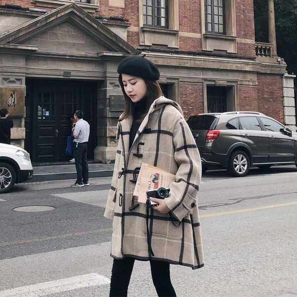quality real splaid woolen coat women autumn winter 2020 new korean version of small loose medium length woolen coat fashion, Black
quality real splaid woolen coat women autumn winter 2020 new korean version of small loose medium length woolen coat fashion, Black