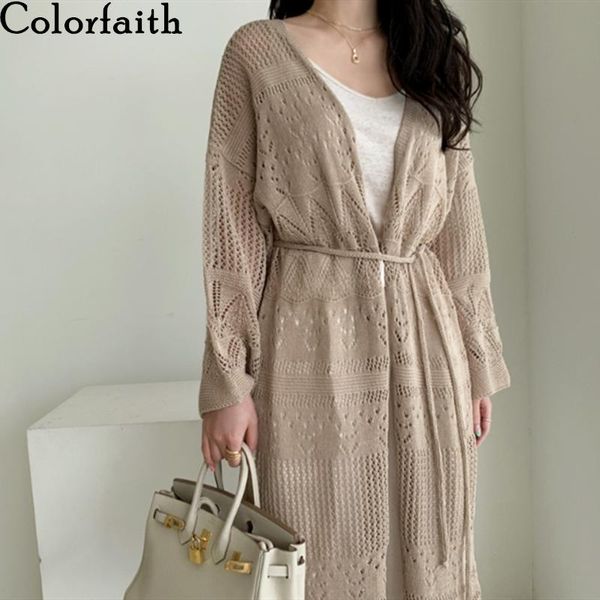 colorfaith new 2021 autumn winter women's sweaters korean lace up fashionable minimalist cutout casual long cardigans swc2085, White
colorfaith new 2021 autumn winter women's sweaters korean lace up fashionable minimalist cutout casual long cardigans swc2085, White