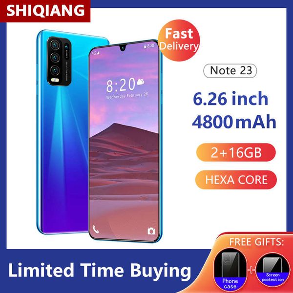 global version soyes note 23 mobile phone 6.26 inch hexa core smartphone 4800mah 2gb ram 16gb rom full screen 5+13mp cell phones
global version soyes note 23 mobile phone 6.26 inch hexa core smartphone 4800mah 2gb ram 16gb rom full screen 5+13mp cell phones